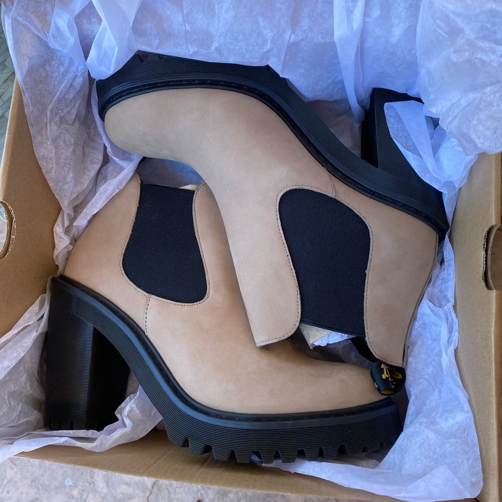 Dr. Martens heeled Chelsea type boots